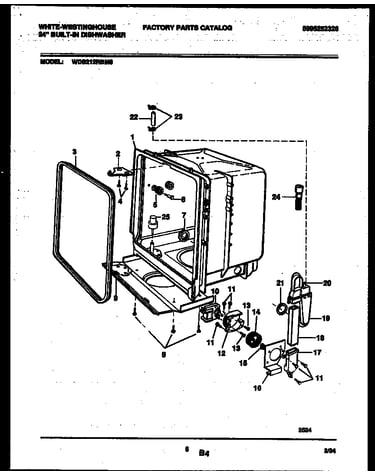 Tub and frame parts