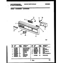 White-Westinghouse WDB632RBR0 console and control parts diagram