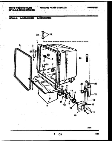 Tub and frame parts