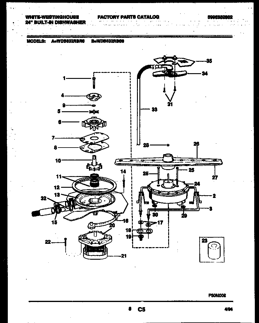 Motor pump parts