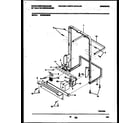 White-Westinghouse WDB222RBR0 power dry and motor parts diagram