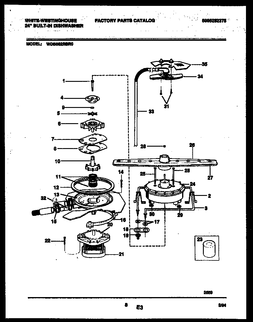 Motor pump parts