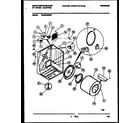 White-Westinghouse WDE546RBD0 cabinet and component parts diagram