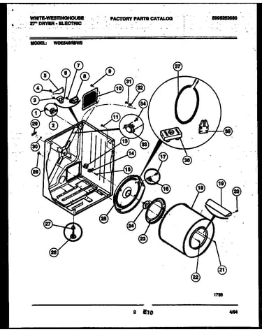 Cabinet and component parts