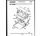 White-Westinghouse WDE546RBD0 console and control parts diagram