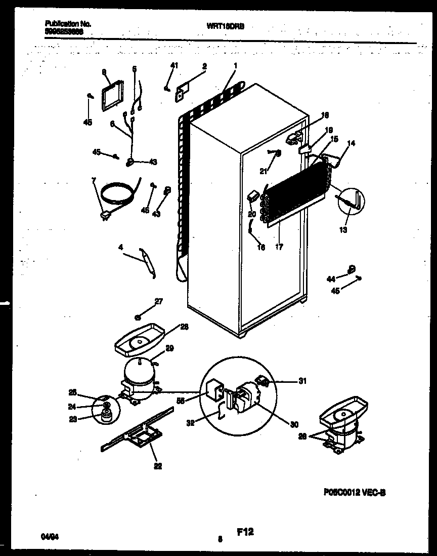 System and automatic defrost parts