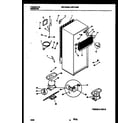 White-Westinghouse WRT18JRBD0 system and automatic defrost parts diagram