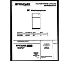 White-Westinghouse WRT18QRBW0 cover page diagram