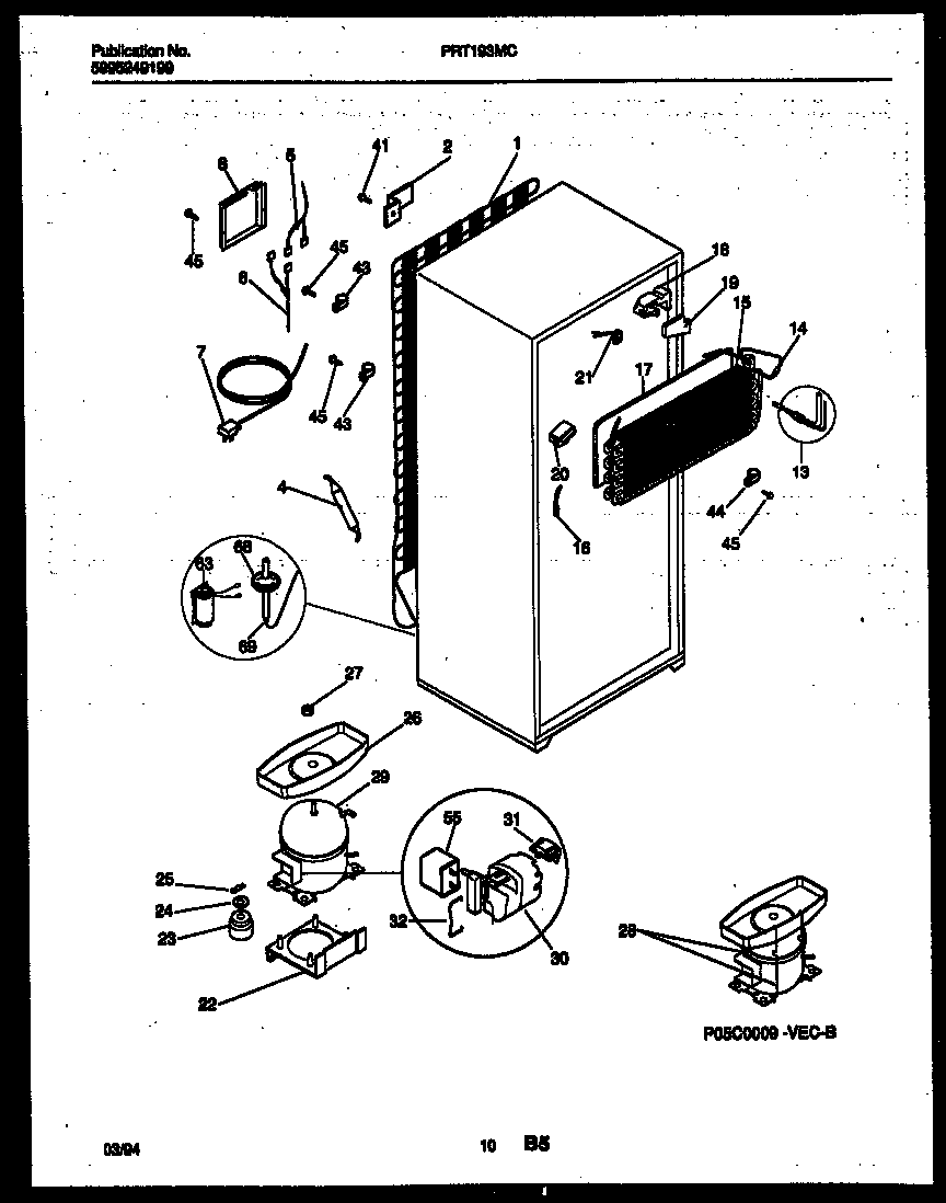 System and automatic defrost parts