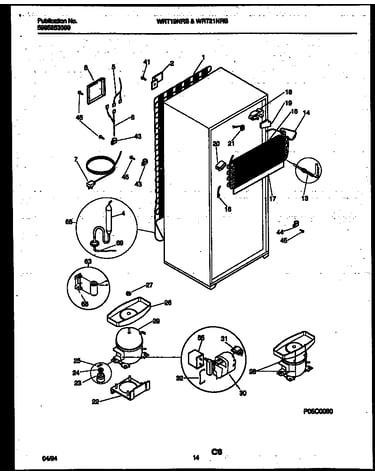 System and automatic defrost parts