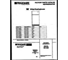 White-Westinghouse WRT17DGBY0 cover page diagram