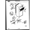 White-Westinghouse WRT17CGBD0 system and automatic defrost parts diagram