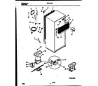 White-Westinghouse WRT17NRAW0 system and automatic defrost parts diagram