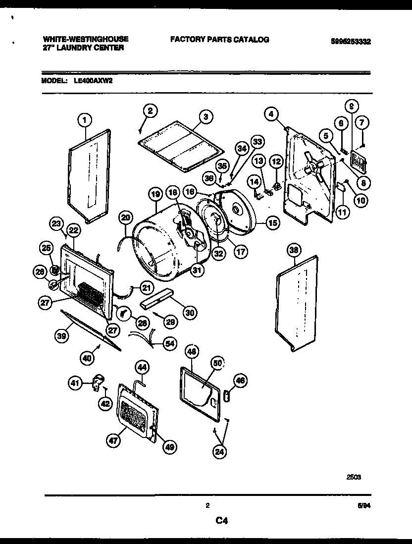 CABINET AND COMPONENT PARTS