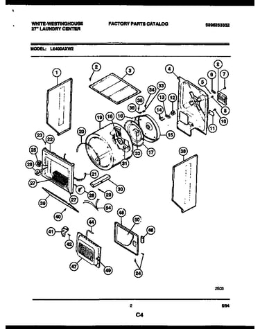 Cabinet and component parts