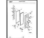 White-Westinghouse WRS24WRBW0 refrigerator door parts diagram