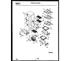 White-Westinghouse WRS24WRBD0 shelves and supports diagram
