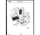 White-Westinghouse WRS22WRBW0 system and automatic defrost parts diagram
