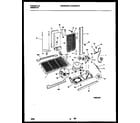 White-Westinghouse WRS24WRBW0 system and automatic defrost parts diagram