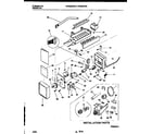 White-Westinghouse WRS22WRBW0 ice maker and installation parts diagram