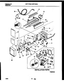 Ice maker and installation parts