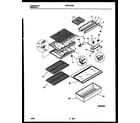 White-Westinghouse WRT13CGBZ0 shelves and supports diagram