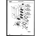 White-Westinghouse WRS20PRBD0 shelves and supports diagram