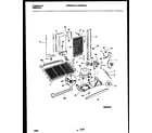 White-Westinghouse WRS22PRBW0 system and automatic defrost parts diagram