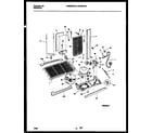 White-Westinghouse WRS22PRBW0 system and automatic defrost parts diagram
