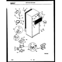 White-Westinghouse WRT21GRBW0 system and automatic defrost parts diagram