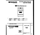 White-Westinghouse KF429RD1 cover diagram