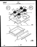 Cooktop and drawer parts