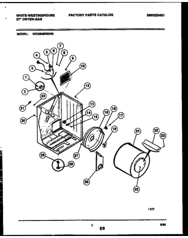 Cabinet and component parts