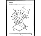 White-Westinghouse WDG846RBW0 console and control parts diagram
