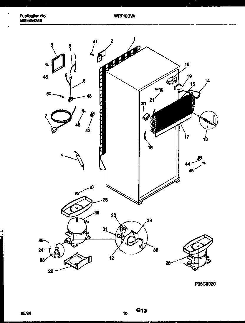 System and automatic defrost parts