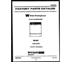 White-Westinghouse WDB212GBD0 cover sheet diagram