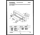 White-Westinghouse WDB212GBD0 console and control parts diagram