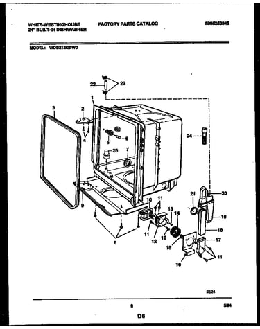 Tub and frame parts