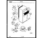 White-Westinghouse WRT19PRAW0 system and automatic defrost parts diagram