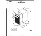 White-Westinghouse WED25P3 cabinet front and wrapper diagram