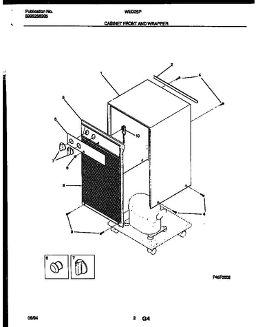 Cabinet front and wrapper