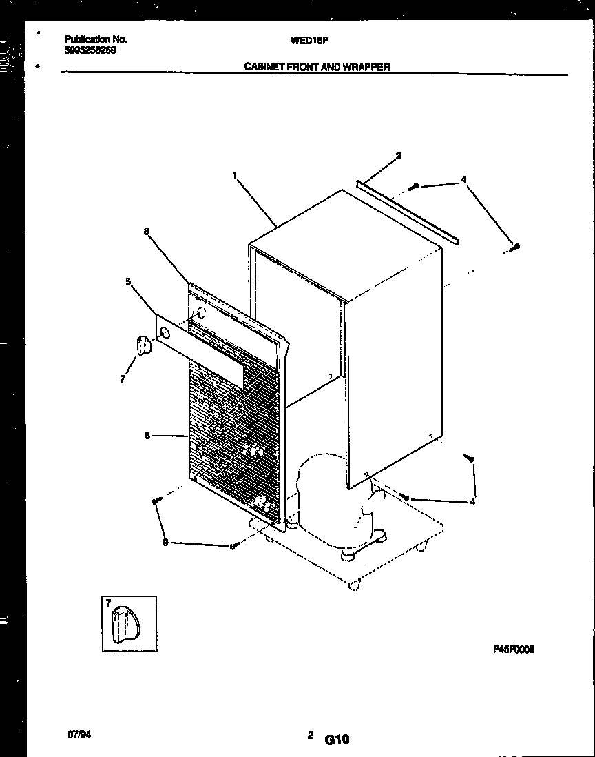 Cabinet front and wrapper