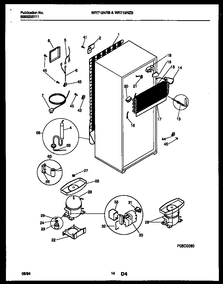System and automatic defrost parts