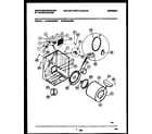 White-Westinghouse WDE646RBSW0 cabinet and component parts diagram