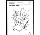 White-Westinghouse WDE846RBW0 console and control parts diagram