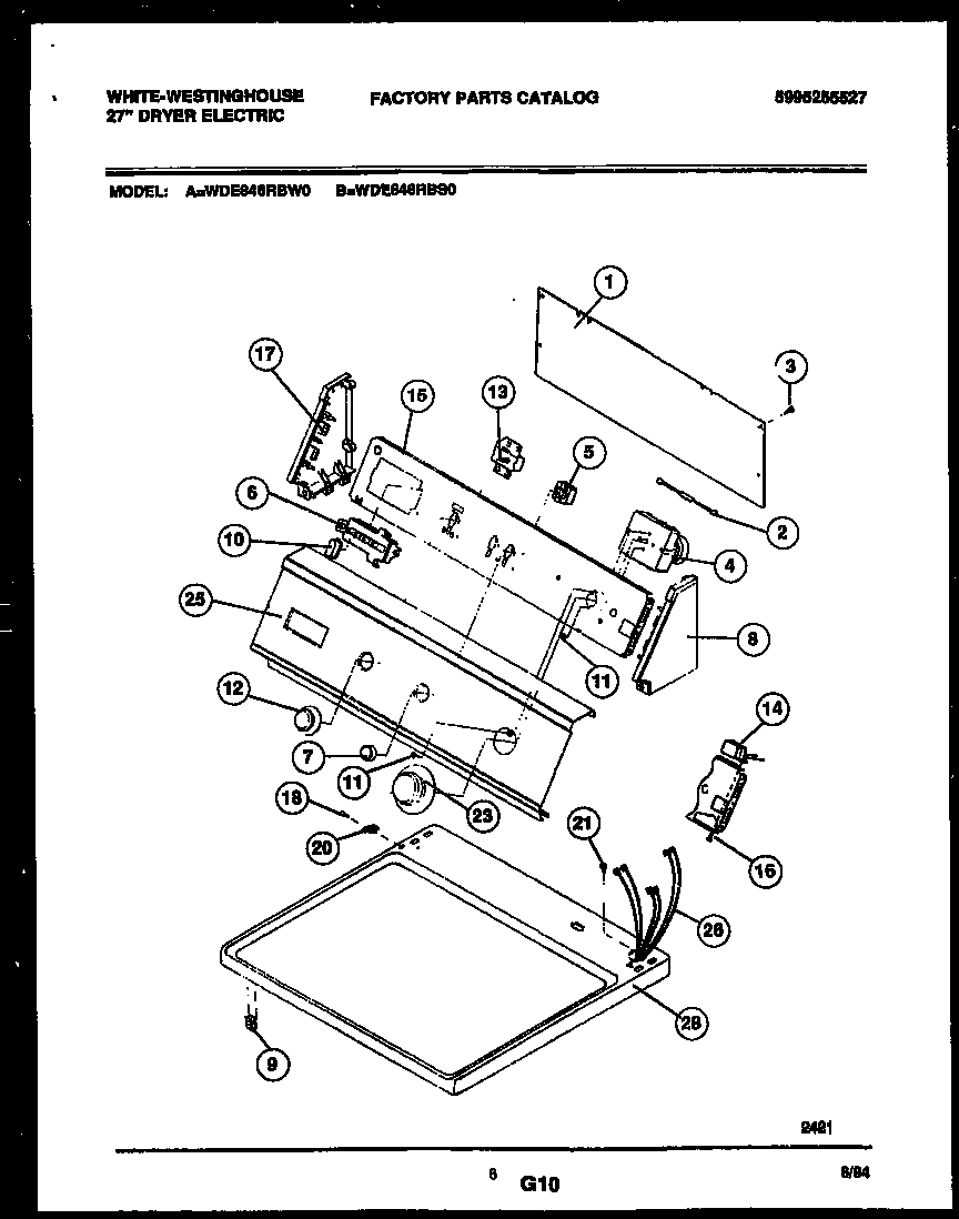Console and control parts