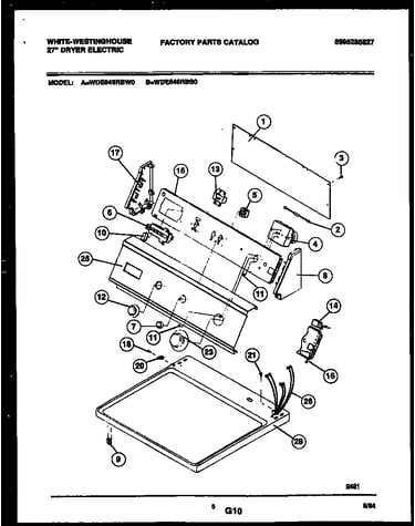 Console and control parts