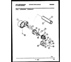 White-Westinghouse WDE846RBW0 blower and drive parts diagram