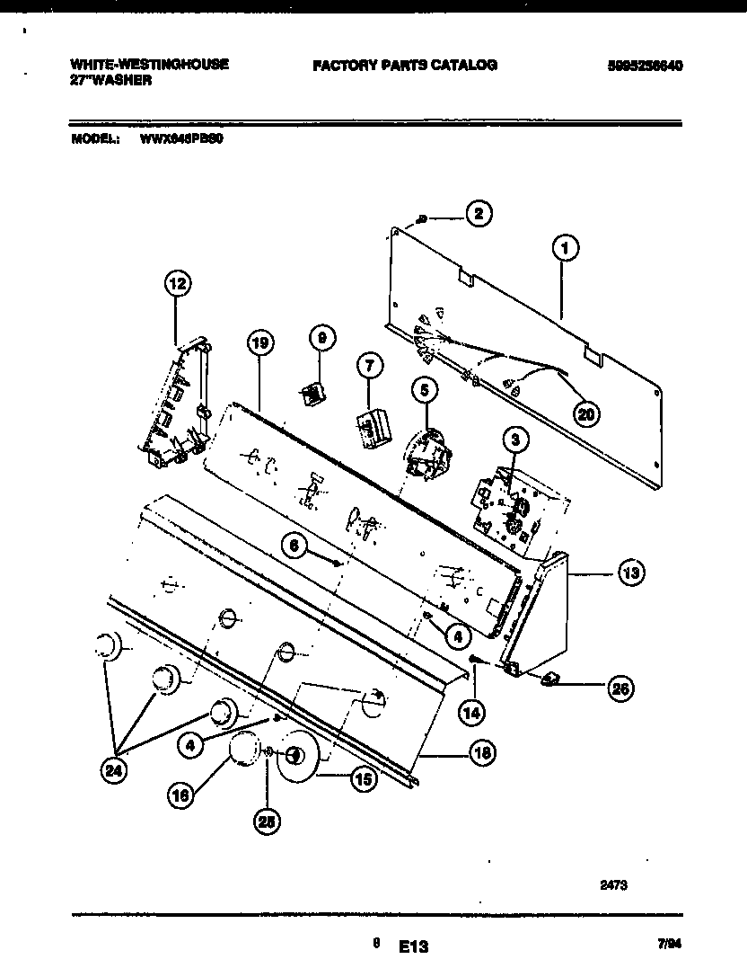 Console and control parts