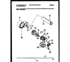 White-Westinghouse WDE547PBS0 blower and drive parts diagram